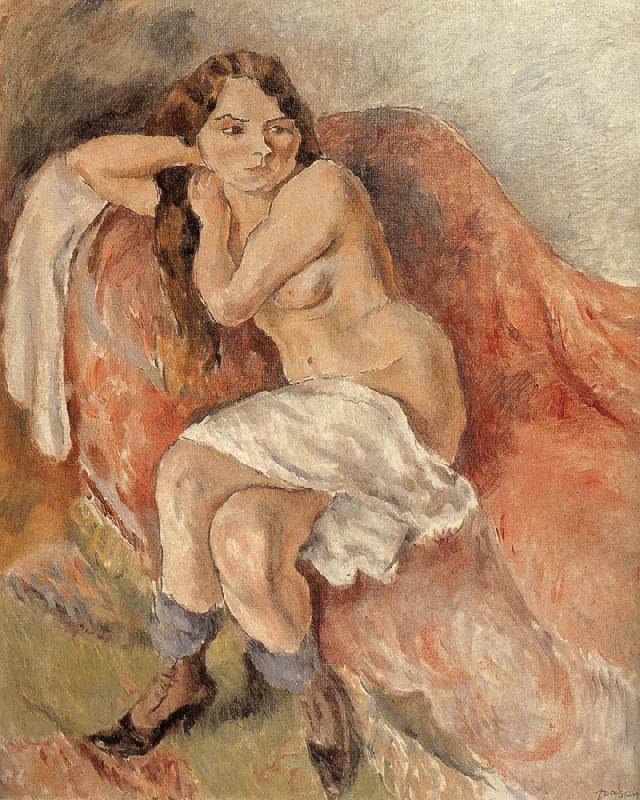 Jules Pascin Susan near the sofa oil painting picture